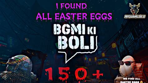 150 I FOUND ALL EASTER EGGS BGMI KI BOLI ALL EGGS IS HERE