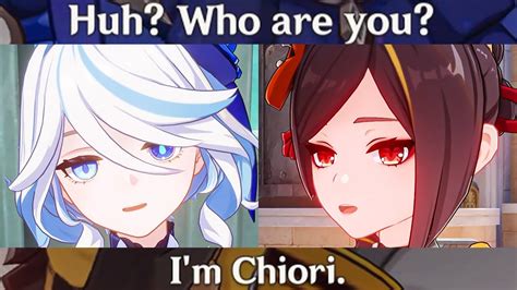 CHIORI Meets FURINA For The First Time Cutscene Genshin Impact