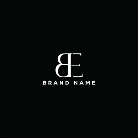 Premium Vector Be Letter Logo Design On Be Creative Initials Letter