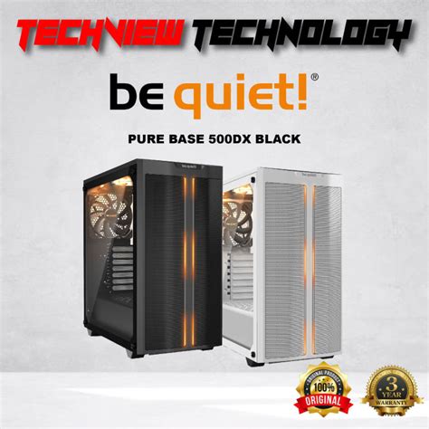 Be Quiet PURE BASE 500DX BLACK ARGB ATX CASING BLACK WHITE Lazada