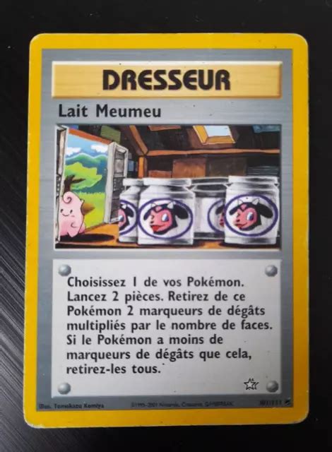 Carte Pok Mon Dresseur Lait Meumeu N O Genesis En Fran Ais