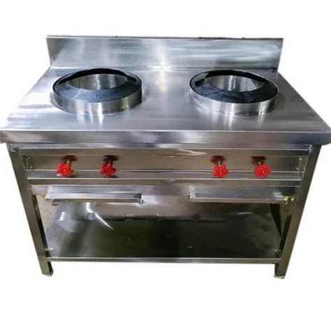 LPG Ss Two Burner Chinese Range For Commercial Number Of Burner 2 At