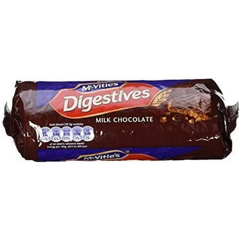 Mcvities Digestive Biscuits Milk Chocolate 266g Pack 8