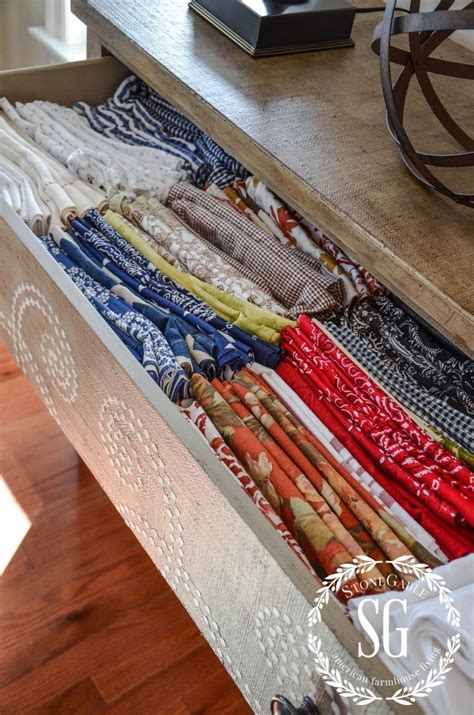 Practically Speaking Storing Napkins Table Linen Storage