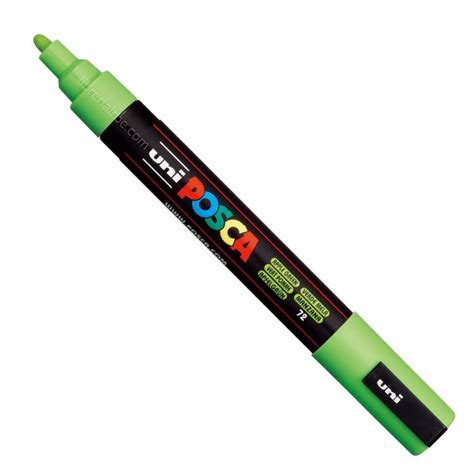 Marcador Uni Posca Pc M Verde Manzana Librer A Irbe Bolivia