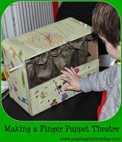 Making a Finger Puppet Theatre - Play and Learn Every Day