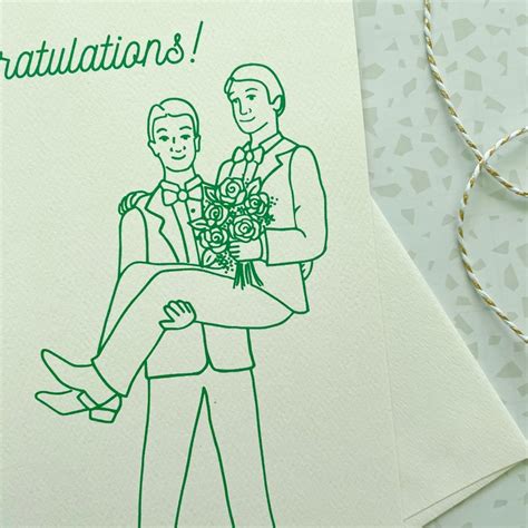 Gay Wedding Card Gay Card Gay Marriage Civil Partnership Etsy