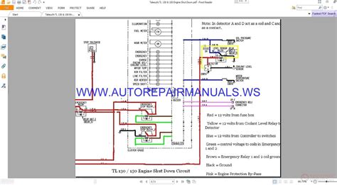 Takeuchi TL 130 150 Engine Shut Down Wiring Diagram Manual Auto