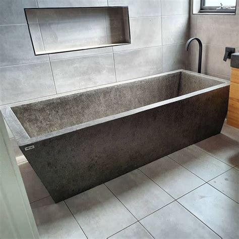 Concrete Bath Freestanding Custom Tub Concrete Bathroom Design