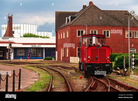 Locomotive Of The Borkumer Kleinbahn Stock Photo Alamy