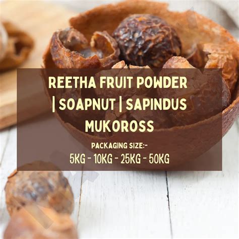 Reetha Fruit Powder Soapnut Sapindus Mukorossi For Skin Hair