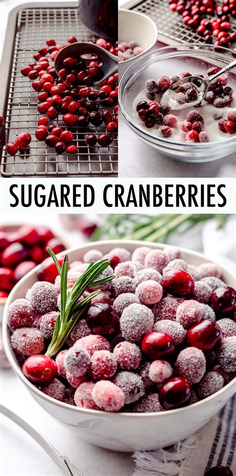 Sugared Cranberries Recipe Only 3 Ingredients Fresh April Flours