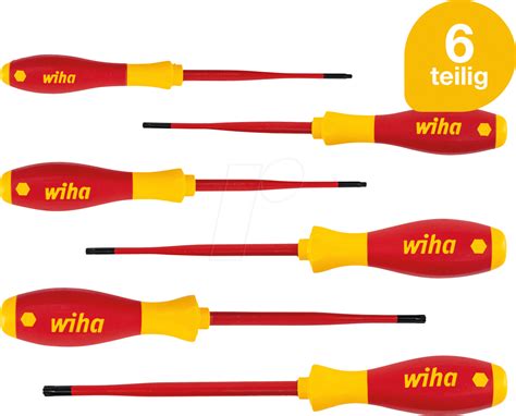 Wiha Softfinish Slimfix Screwdriver Set Pieces At Reichelt