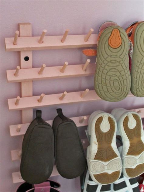 Diy Shoe Organizer Ideas In Closet As Hanger Shoe Shelves Shoes