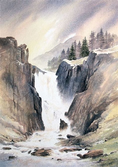 Landscape Watercolour Paintings Of Snowdonia The Lake District And