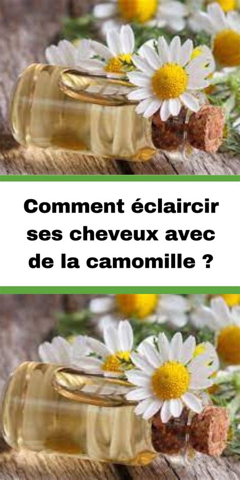 Comment Claircir Ses Cheveux Avec De La Camomille Universmag