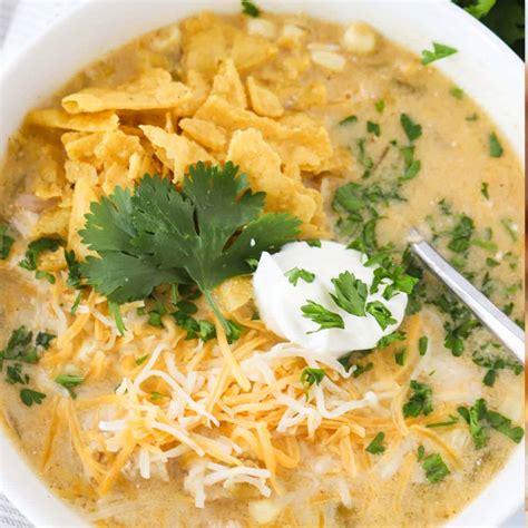 Green Chile Chicken Enchilada Soup The Carefree Kitchen