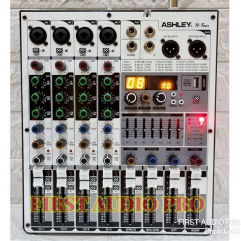 Jual MIXER ASHLEY M FOUR ORIGINAL 4 CHANNEL BLUETOOTH USB FREE HARDCASE