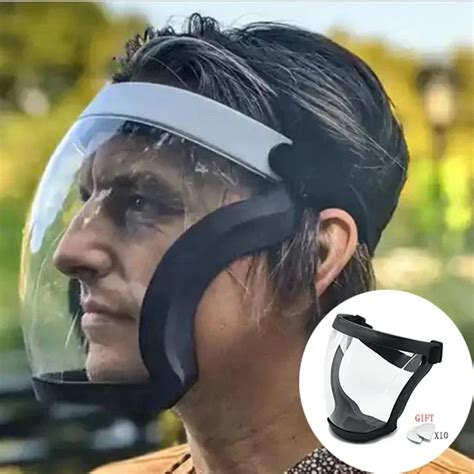 Protetor Facial Completo Transparente M Scara De Seguran A Filtros