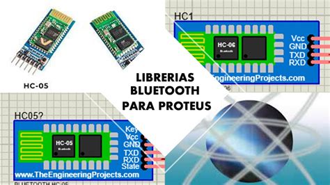 Agregar Librerías de Bluetooth hc05 y hc06 para PROTEUS YouTube