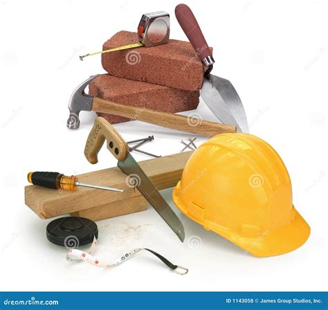 Tools And Construction Materials Stock Photo Image Of Hammer Tape