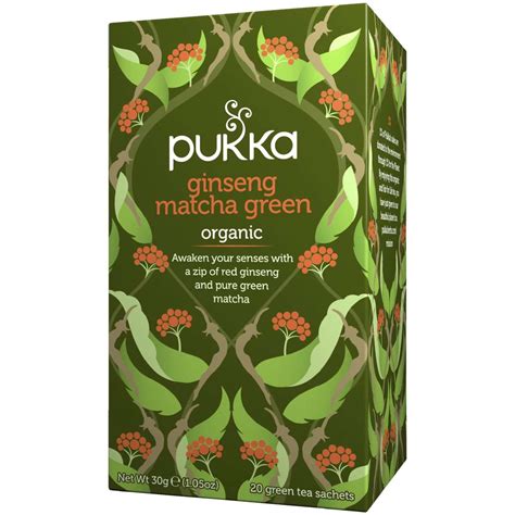 Pukka Herbs Ginseng Matcha Green Tea Bags 20pack Woolworths