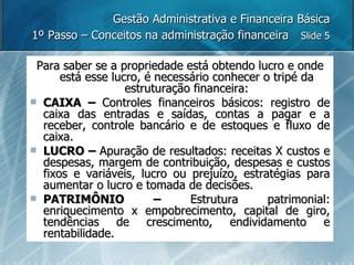 Gest O Administrativa E Financeira B Sica Ppt