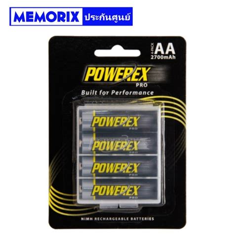 Powerex Precharged Aa 2700mah 4 ก้อน แถมกล่องใส่ถ่าน Th