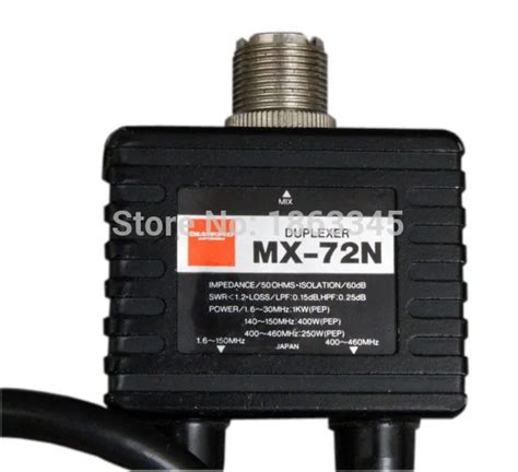 Diamond Antenna Dual Band Combiner MX 72N Duplexer HF VHF UHF 1 6 30 49