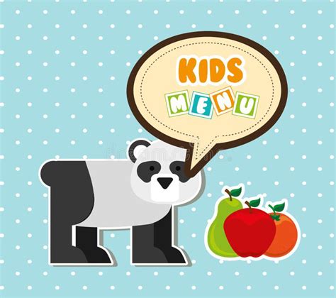 Kids Menu Stock Vector Illustration Of Card Cover Food 59855664