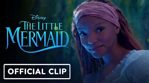 The Little Mermaid Official Kiss The Girl Clip 2023 Halle Bailey