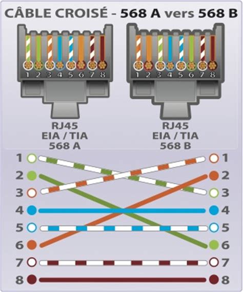 Schema Cable Crois C Ble Droit Et C Ble Crois Six Wllts