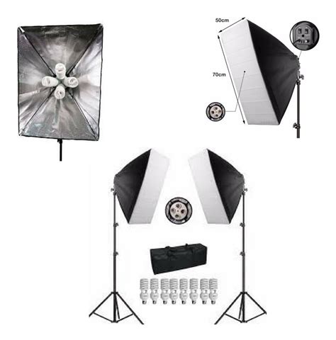 Kit Iluminação Estúdio C Softbox 50x70 220v R 954 60 em Mercado Livre