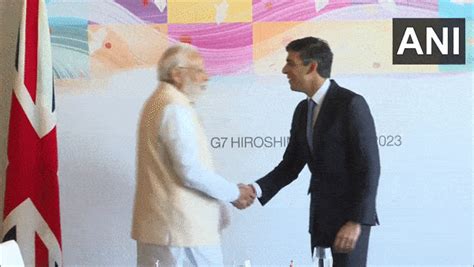 G7 Summit Pm Modi Holds Bilateral Meeting With Uk Pm Sunak In Hiroshima