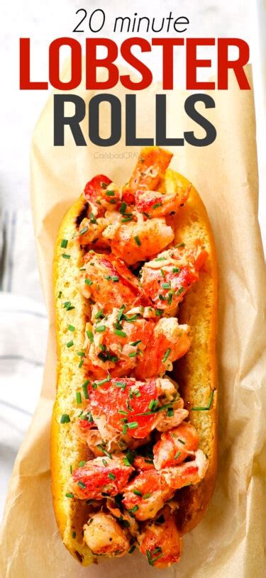 New England Style Lobster Roll Recipe - Carlsbad Cravings