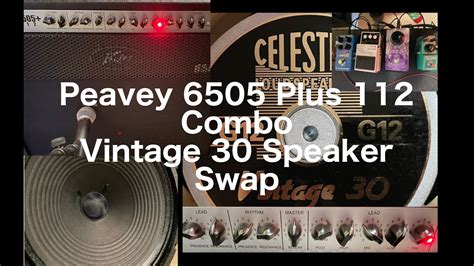 Peavey 6505 Plus 112 Combo Speaker Swap Celestion Vintage 30 With Audio Metal Classic Clean