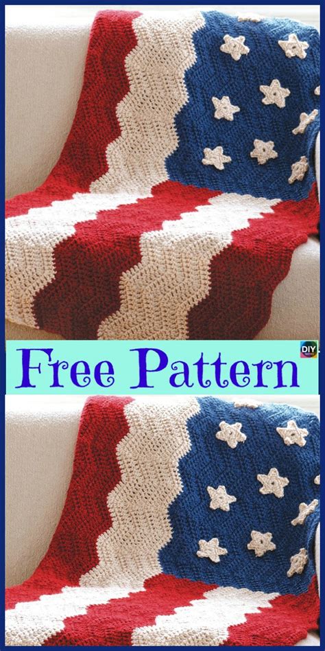 Unique Crochet American Afghan Free Patterns Diy Ever