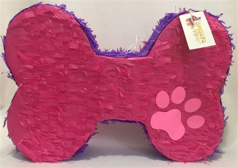 Bi Color Perro Hueso Piñata Cachorro Tema Fiesta Favor Etsy