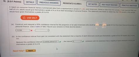 Solved 10 051 Points Details Previous Answers Peckstat2