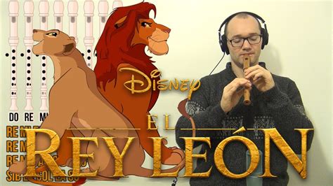 El Rey Leon Can You Feel The Love Tonight Cover And Tutorial Flauta Dulce Con Notas Acordes