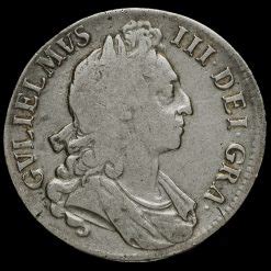 William Iii Early Milled Silver Octavo Crown First Bust