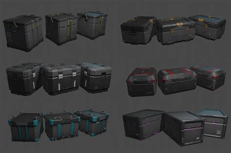 Artstation Sci Fi Crates