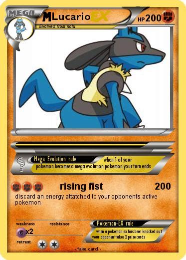 Pokémon Lucario 5386 5386 Rising Fist My Pokemon Card