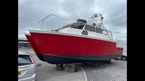 Aluminium Catamaran Work Boat For Sale Port Solent YouTube