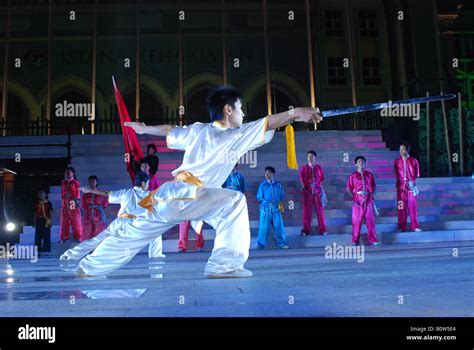 Kungfu Martial Art Performance During Colours Of Malaysia Celebration