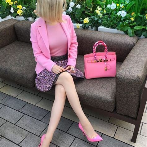 Pink Day Sweater Michaelkors Jacket Kiton Skirt Chanel Bag