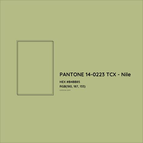 About PANTONE 14 0223 TCX Nile Color Color Codes Similar Colors