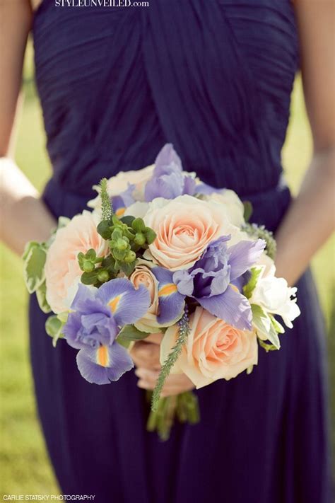 Peach And Lavender Bouquet Wedding Flowers Wedding Bouquets Peach