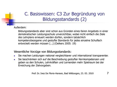 Modul Basiswissen Bildungsstandards Und Kompetenzorientierung Ppt