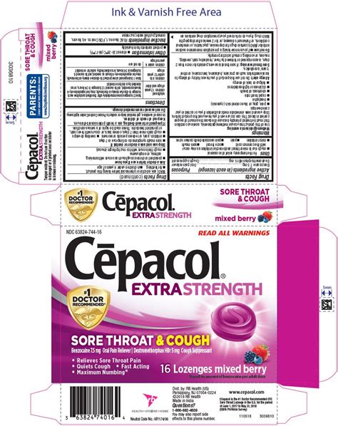 Cepacol Extra Strength Sore Throat And Cough Lozenge Reckitt